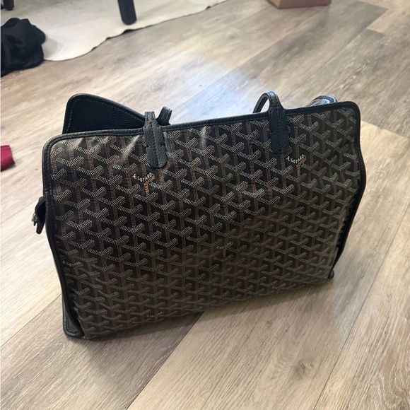 Goyard Black and Brown Patterned Bag - Picture 9 of 13